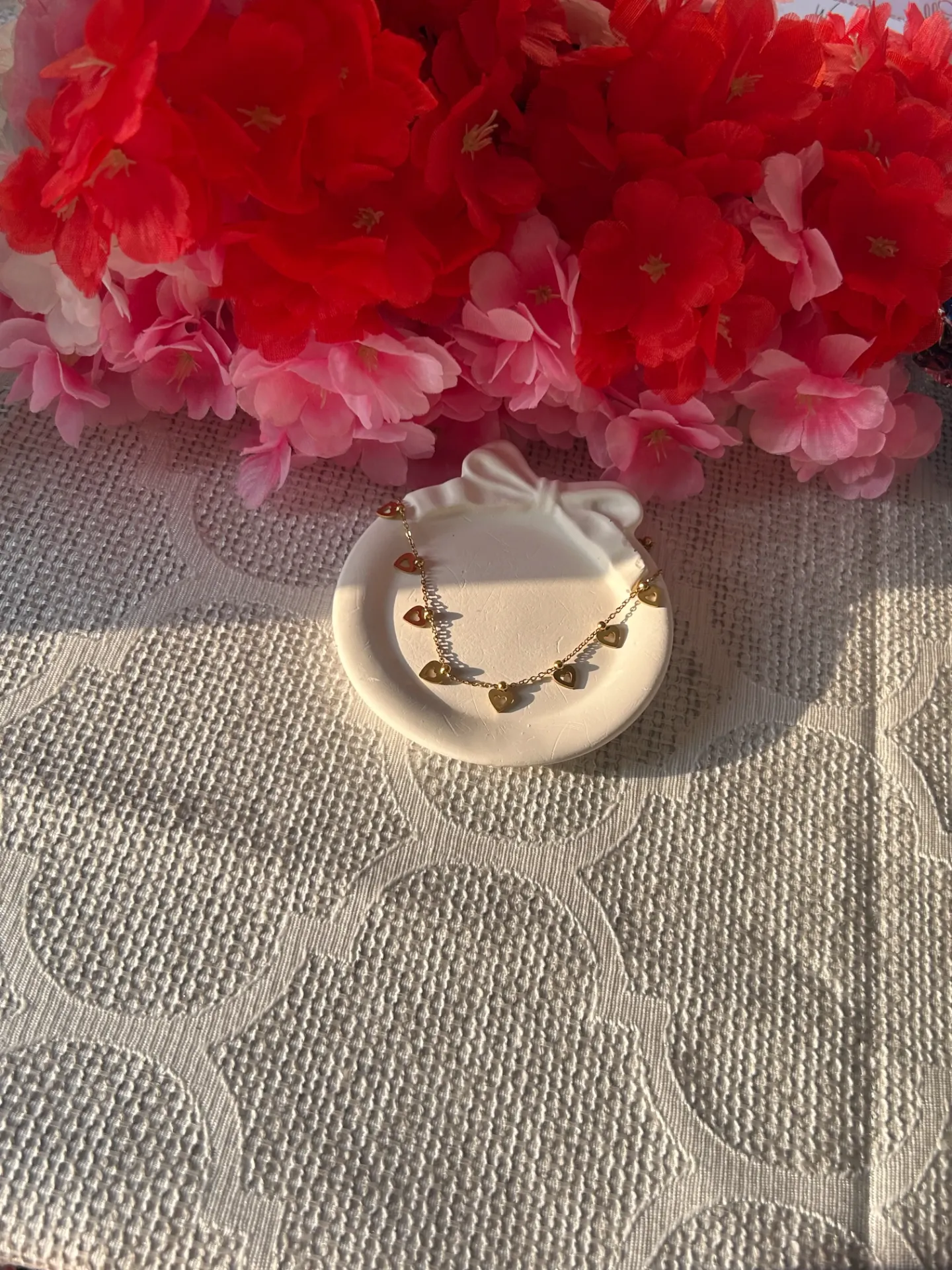 [CH-010] Heart Charm Station Chain