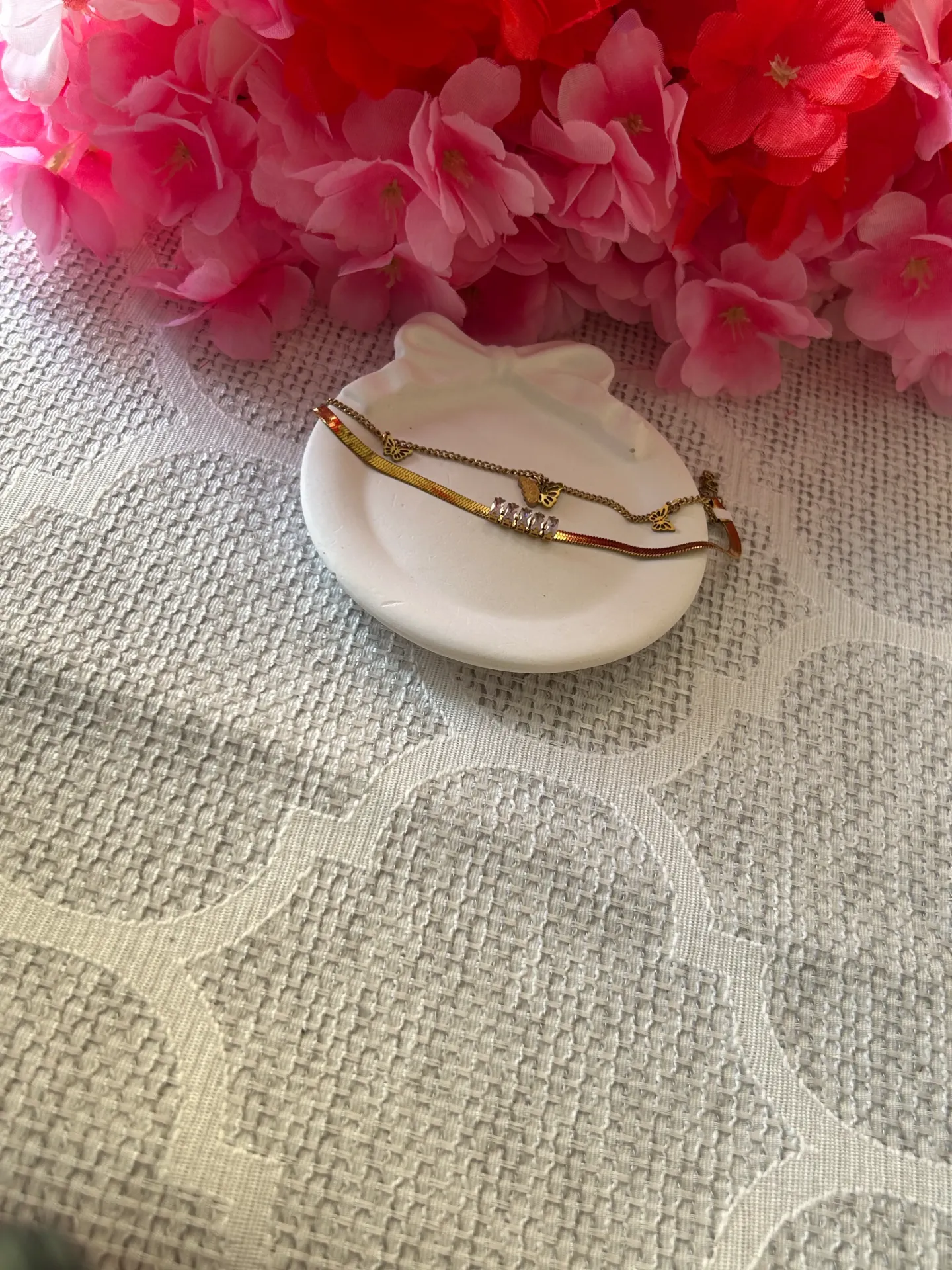 Golden Glint Butterfly Bracelet